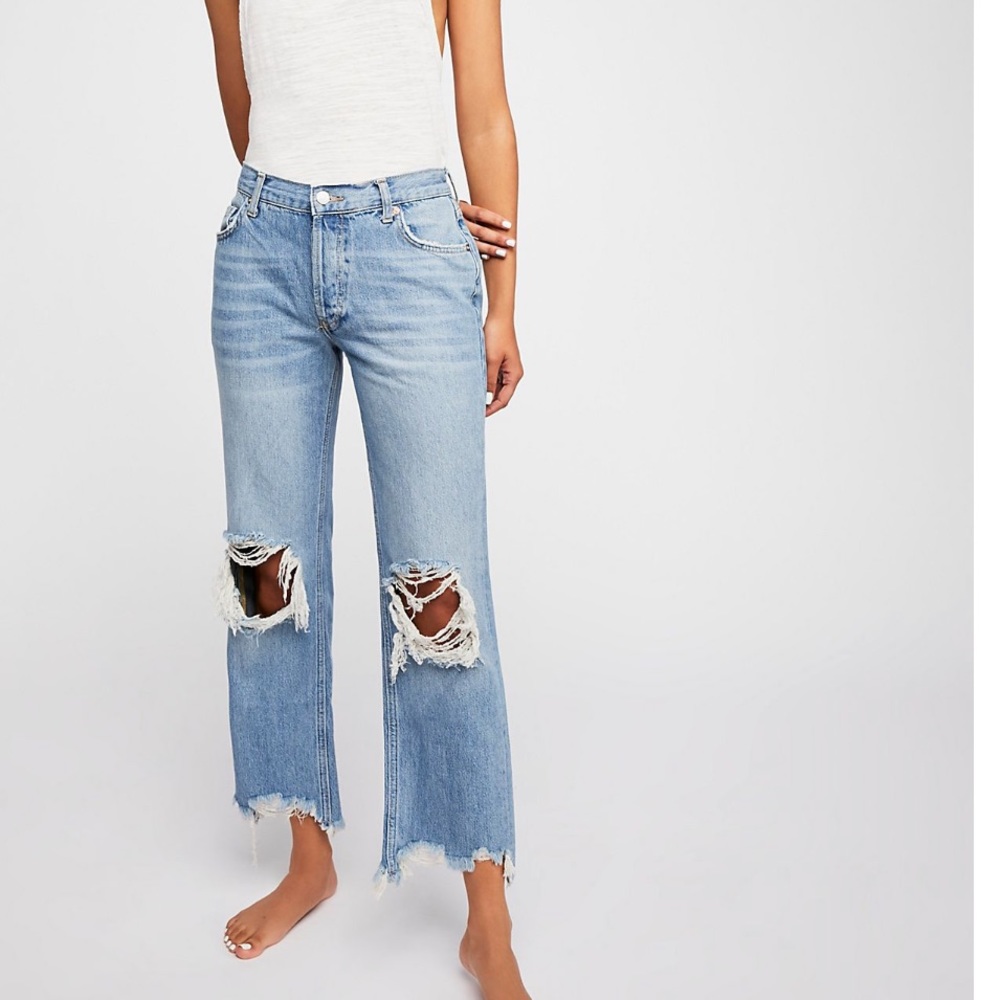 Maggie Mid-Rise Straight Leg Jean